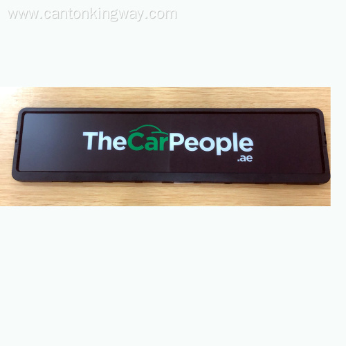 Decorative custom plastic car license plate